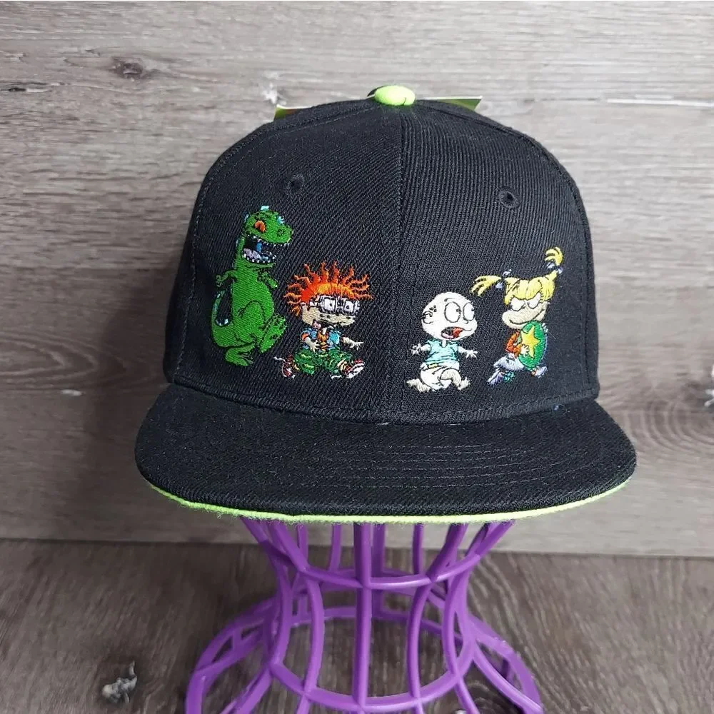 2018 Nickelodeon Rugrats Toddler Hat Cap Snapback Adjustable Black Embroidered